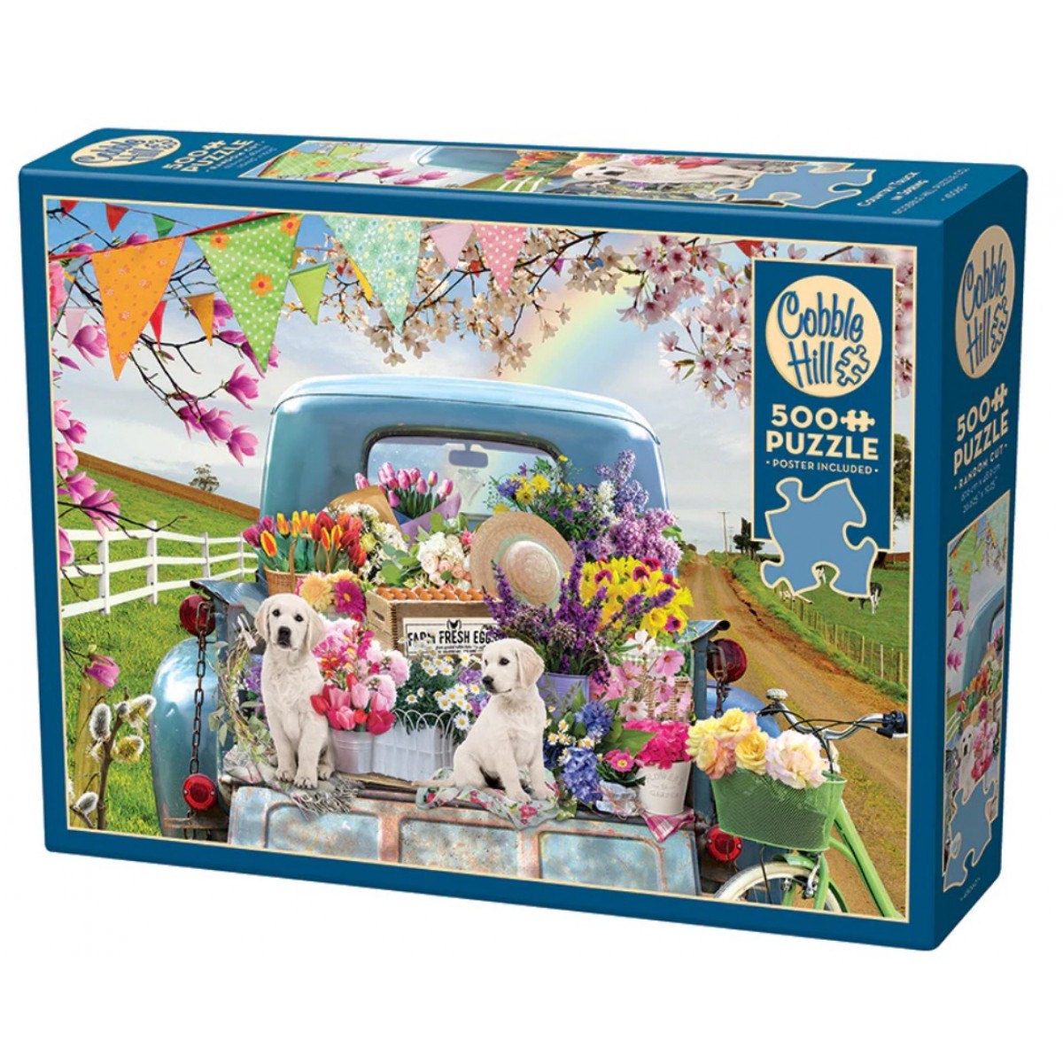 Cobble Hill Jigsaw Puzzle: Country Truck in Spring